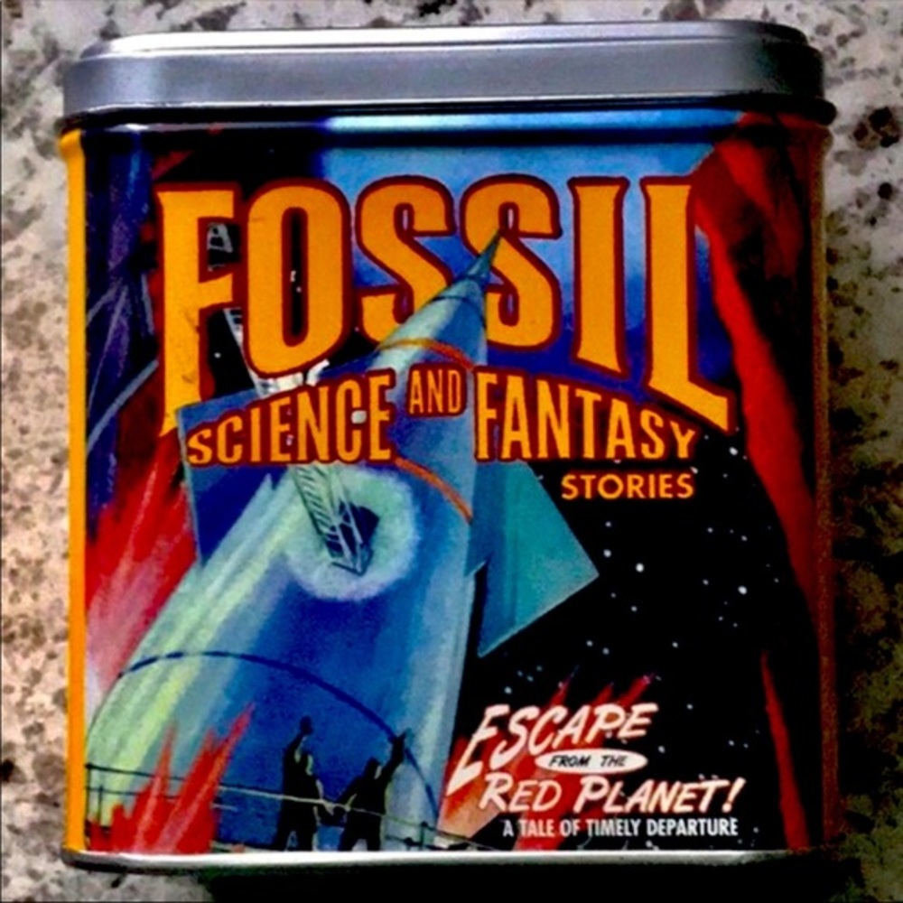 STASH CAN Vintage Fossil Can BRC 0098 5/98
